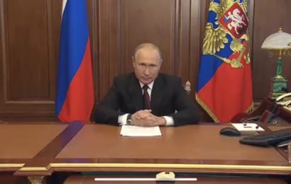 Обращение президента России Владимира Путина к нации